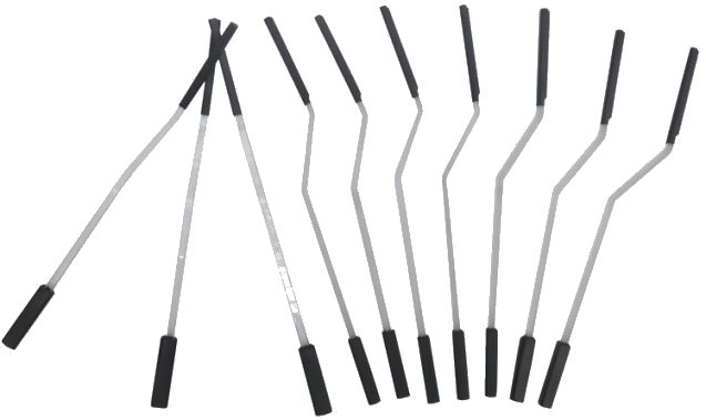 Neodymium magnets on polycarbonate sticks...